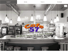 Tablet Screenshot of cafe57.de